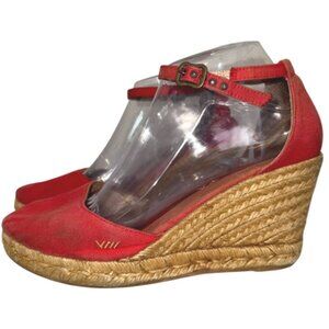 Viscata Barcelona Estartit Canvas Espadrille Wedge Heel Sandals 40 9 Closed Toe